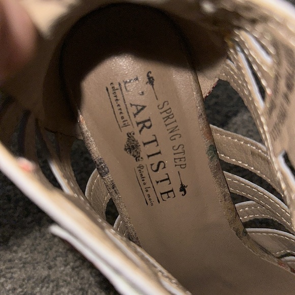 Spring Step L Artiste Multicolor Strappy Heels - Picture 10 of 13